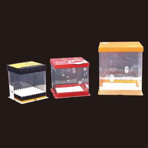 China top factory safe certificated pvc cake box supplier